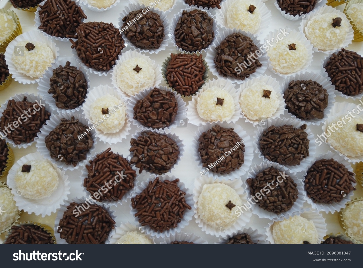 Beijinho Brigadeiro Typical Brazilian Birthday Party Stock Photo ...