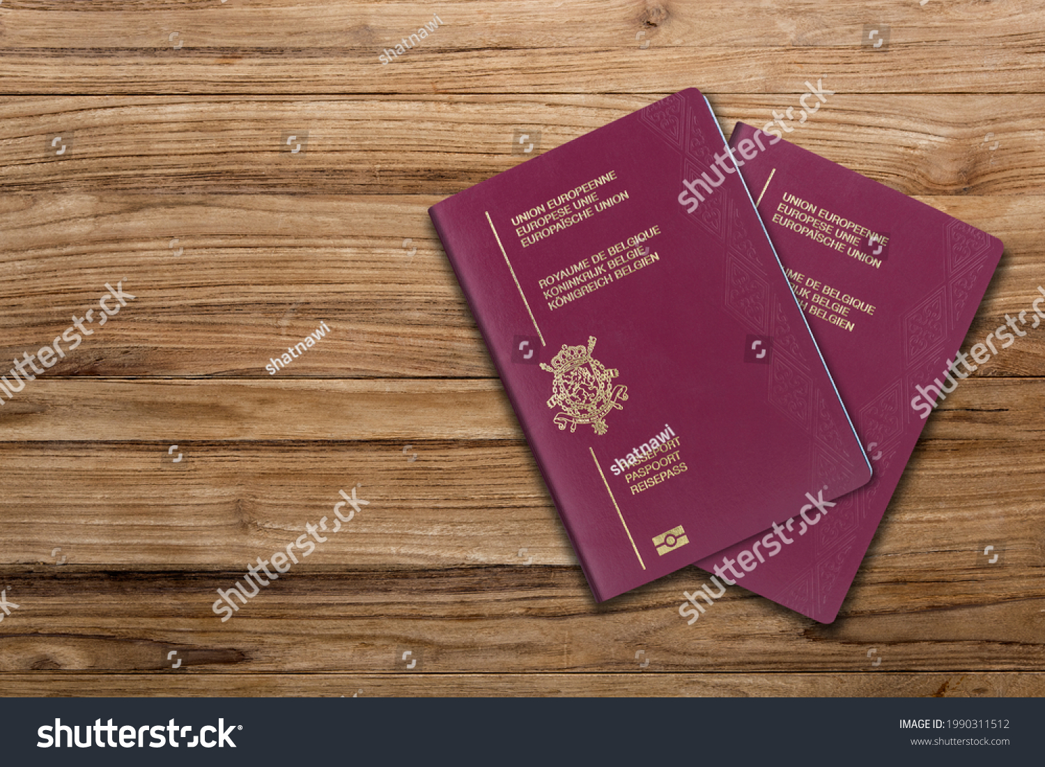 Belgian Passport One Countries European Union Stock Photo 1990311512   Stock Photo Belgian Passport One Of The Countries Of The European Union 1990311512 