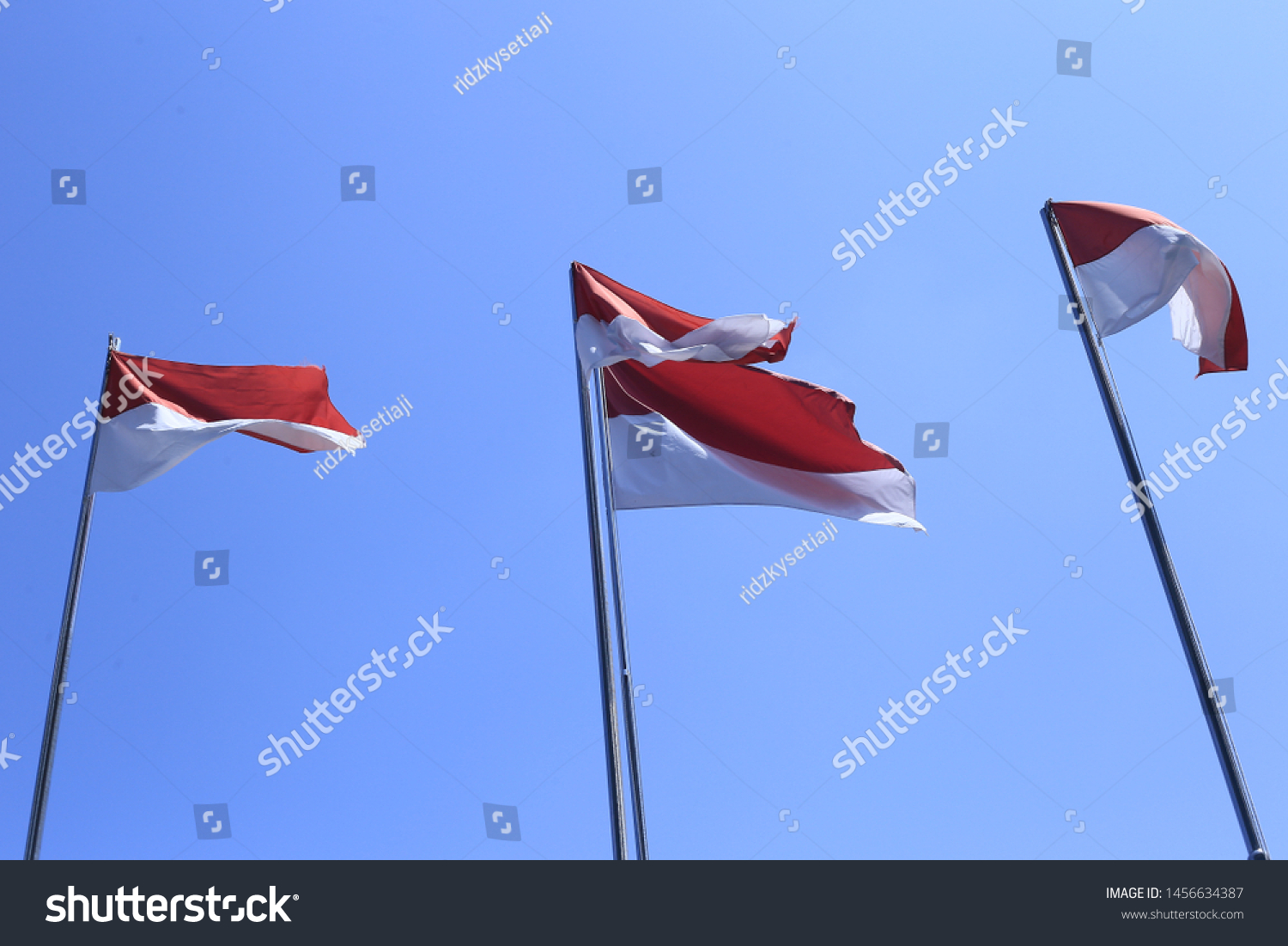 Bendera Merah Putih Indonesian Flag On Stock Photo Edit Now