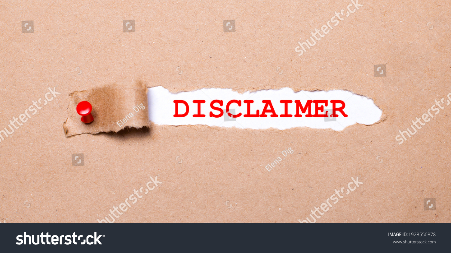 Disclaimer Bilder, Stockfotos und Shutterstock