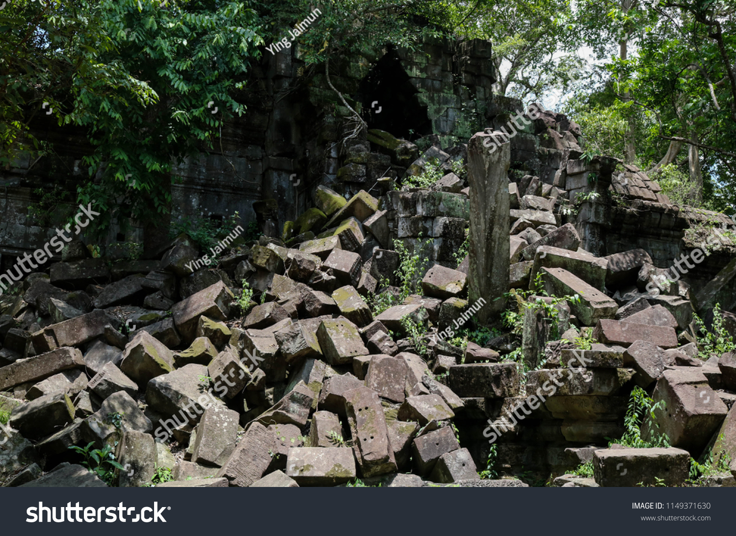 Beng Mealea Bung Mealea Temple Ruins Buildings Landmarks Stock Image