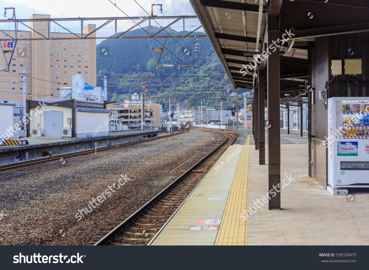 Beppu Oita Dec18 Rail Way Beppu Transportation Stock Image