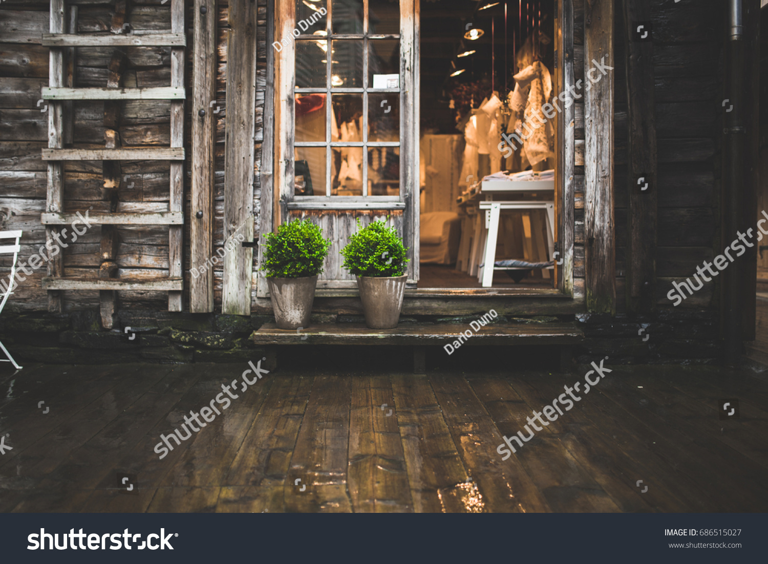 Bergen Norway July 12 2016 Doorway Stock Photo Edit Now 686515027