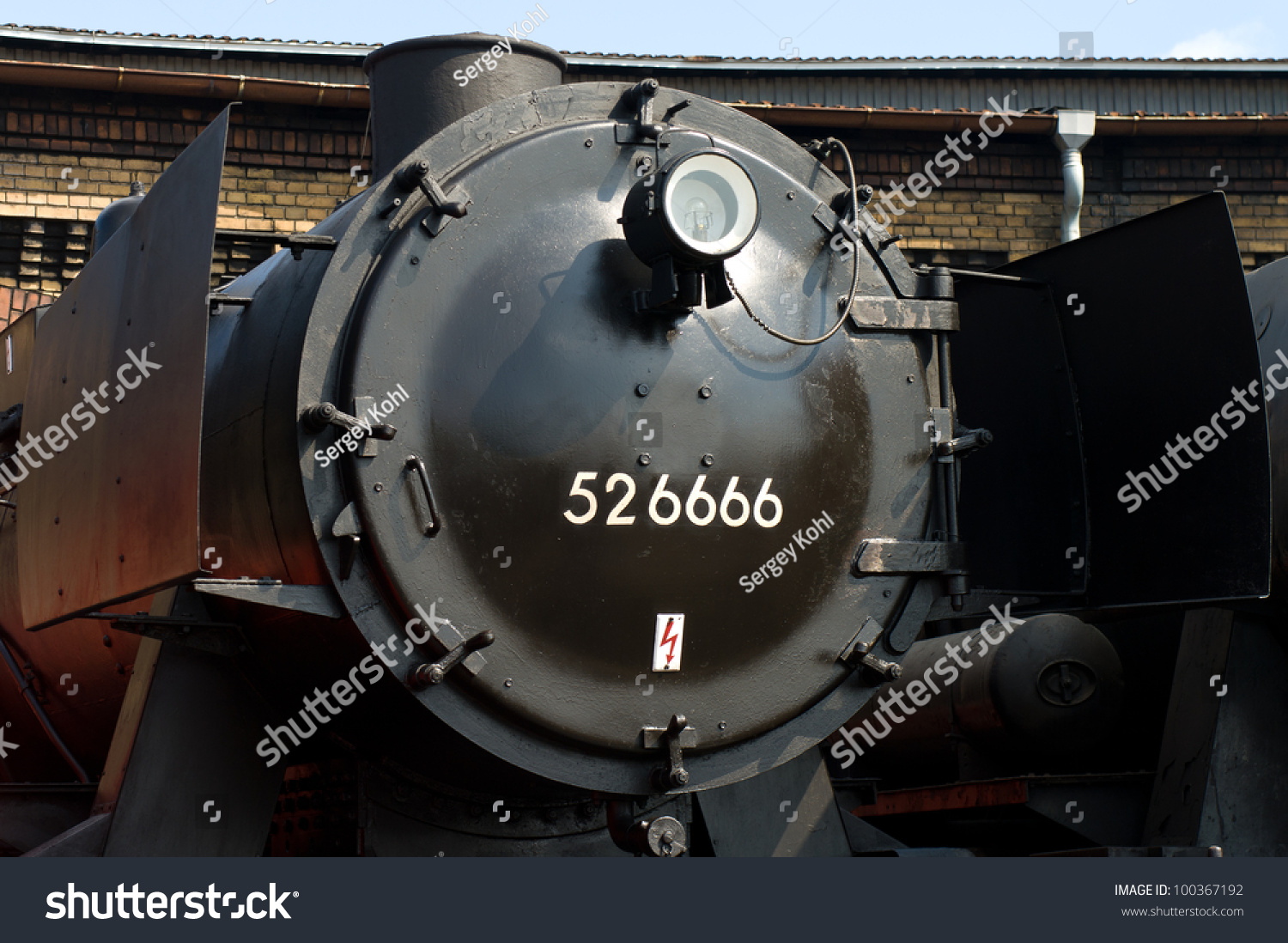 Berlin - April 14: Steam Locomotive 