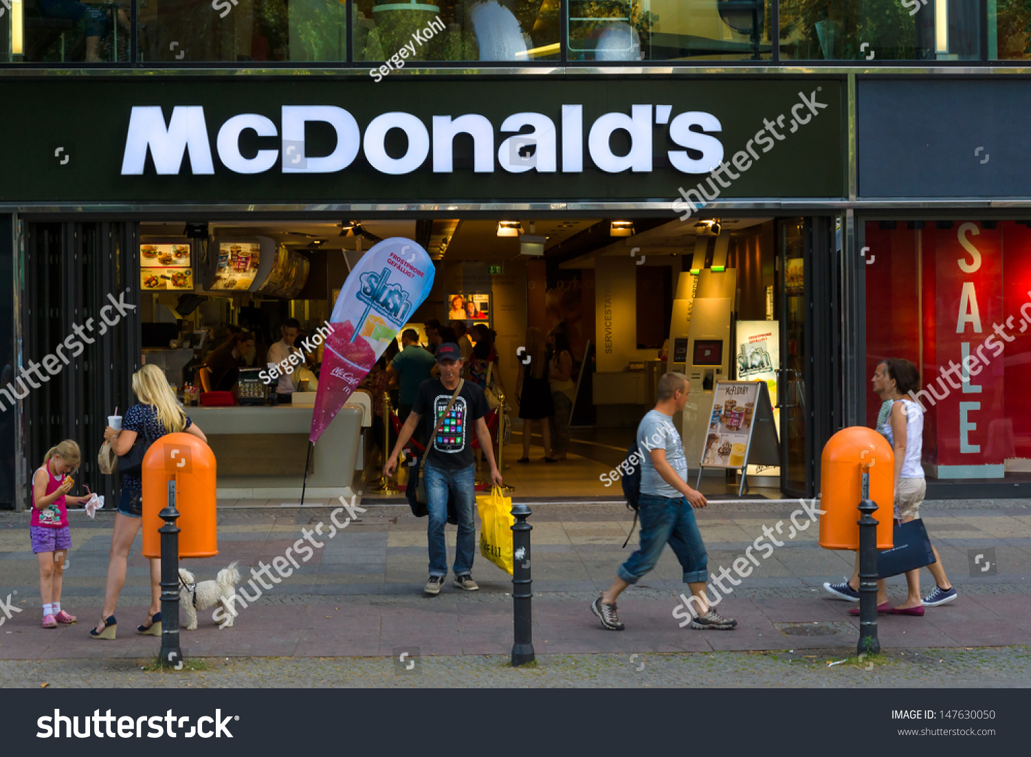 Berlin July 24 Mcdonalds On Kurfuerstendamm Stock Photo Edit Now