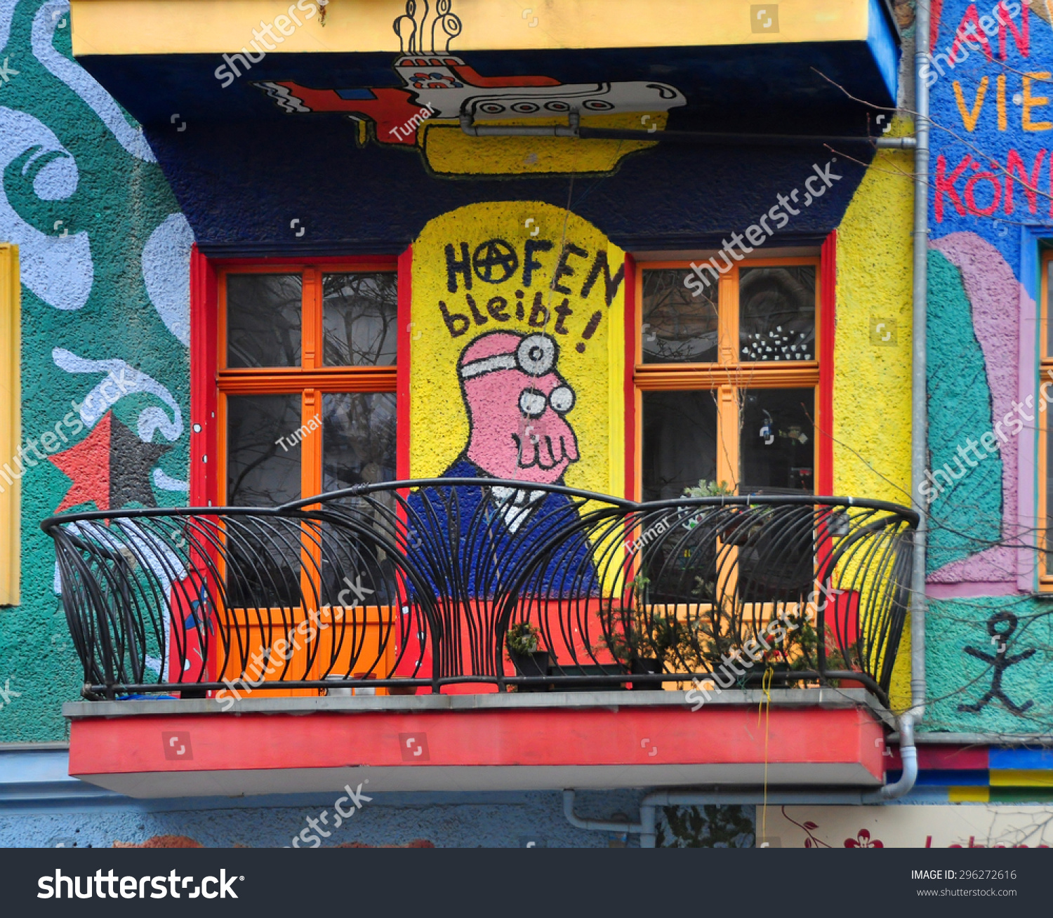 Berlin march 6 graffiti house in easten berlin berlin is the most popular