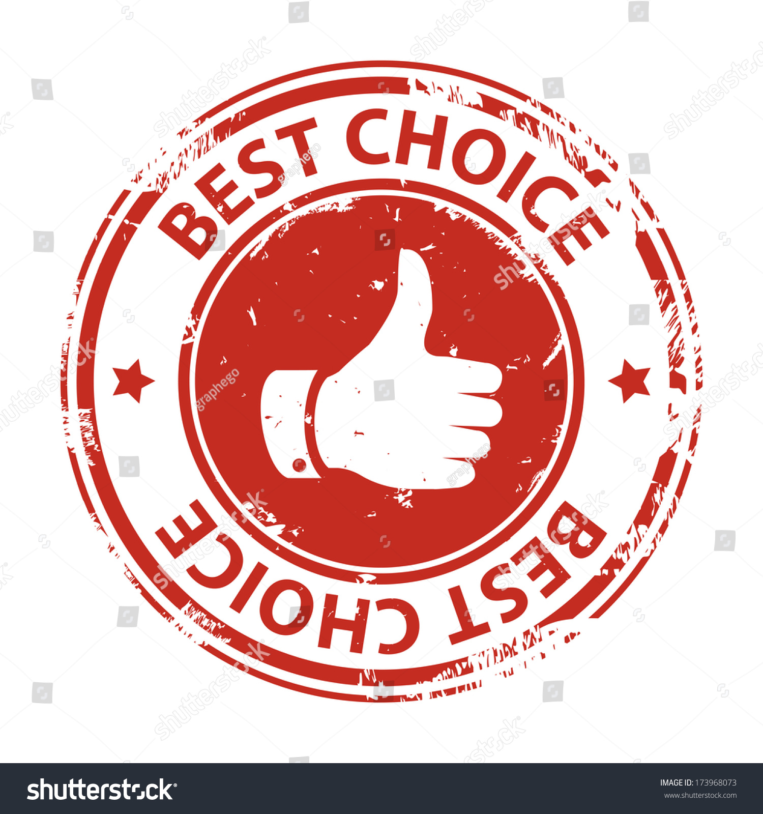 Best Choice Rubber Stamp Red Symbol Stock Illustration 173968073 ...