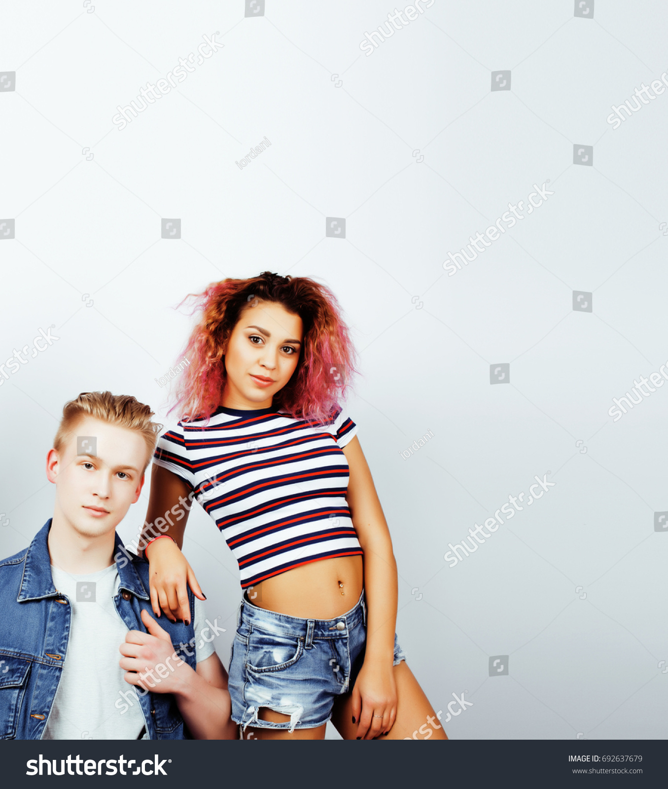 Best Friends Teenage Girl Boy Together Stock Photo Edit Now