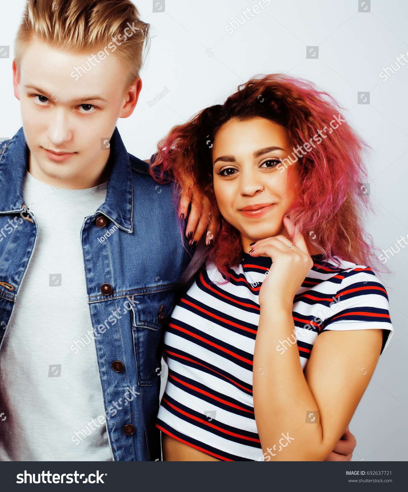 Best Friends Teenage Girl Boy Together Stock Photo Edit Now