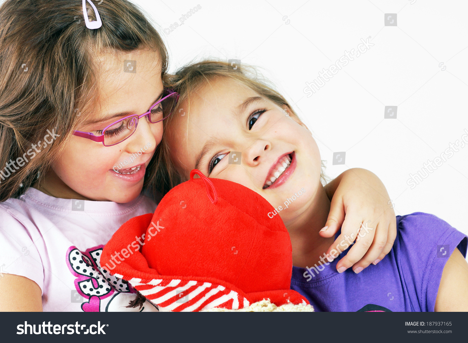 Best Friends Two Cute Little Girl Stock Photo Edit Now