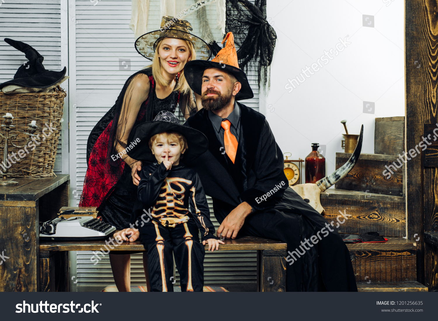 Best Ideas Halloween Background Decorated Halloween Stock Image