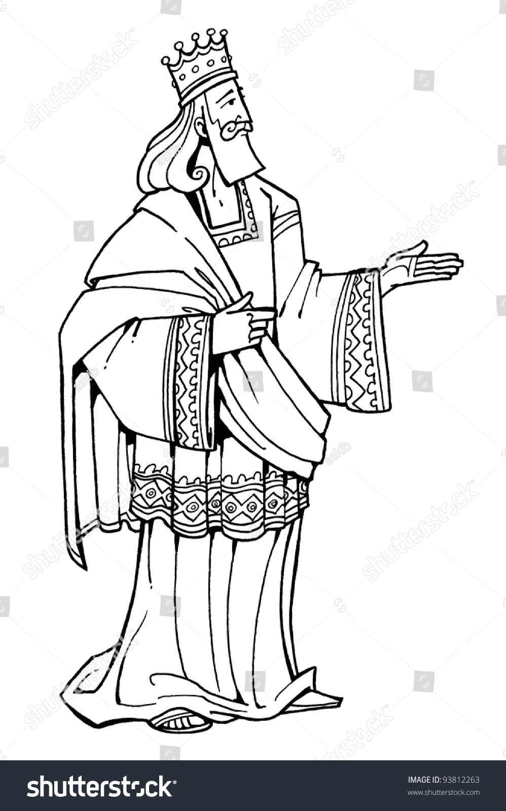 Bible Hero Wise King Solomon Israel Stock Illustration 93812263