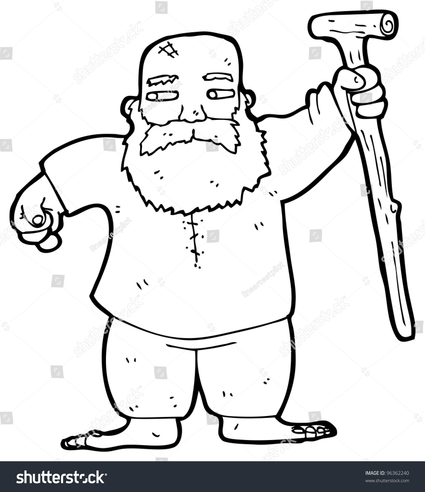 Biblical Man With Staff Stock Photo 96362240 : Shutterstock