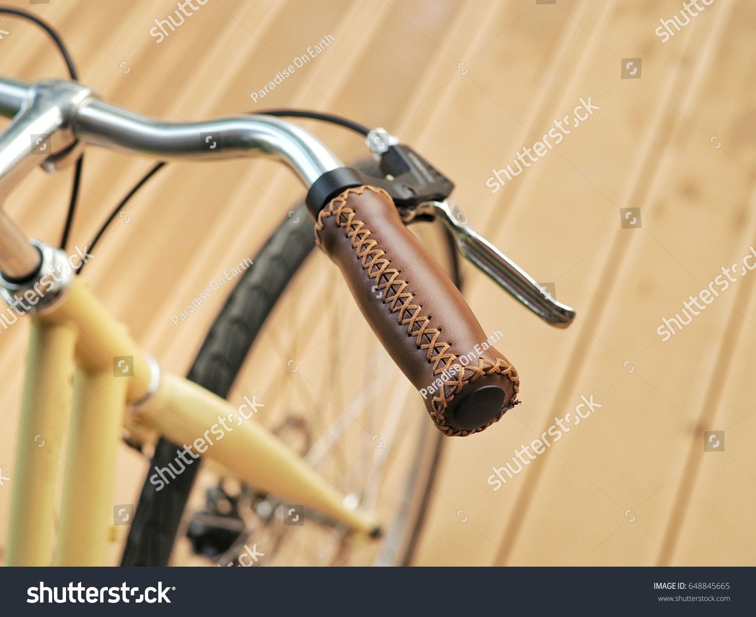 leather bike handle grips
