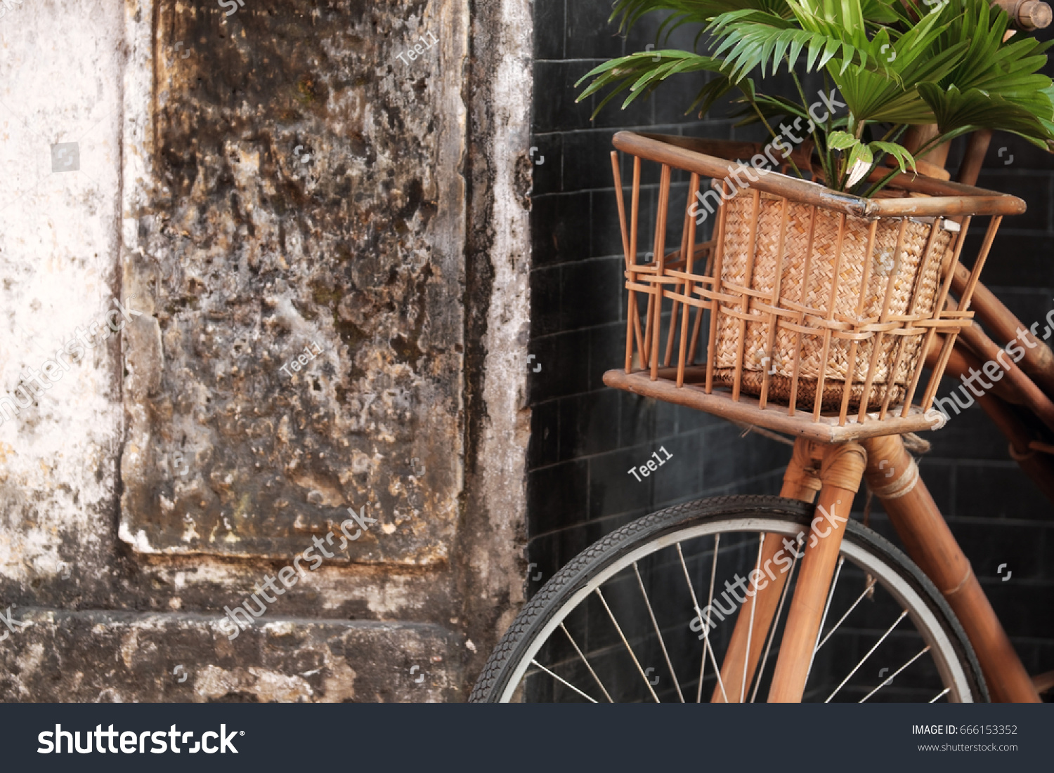 bicycle made of wood