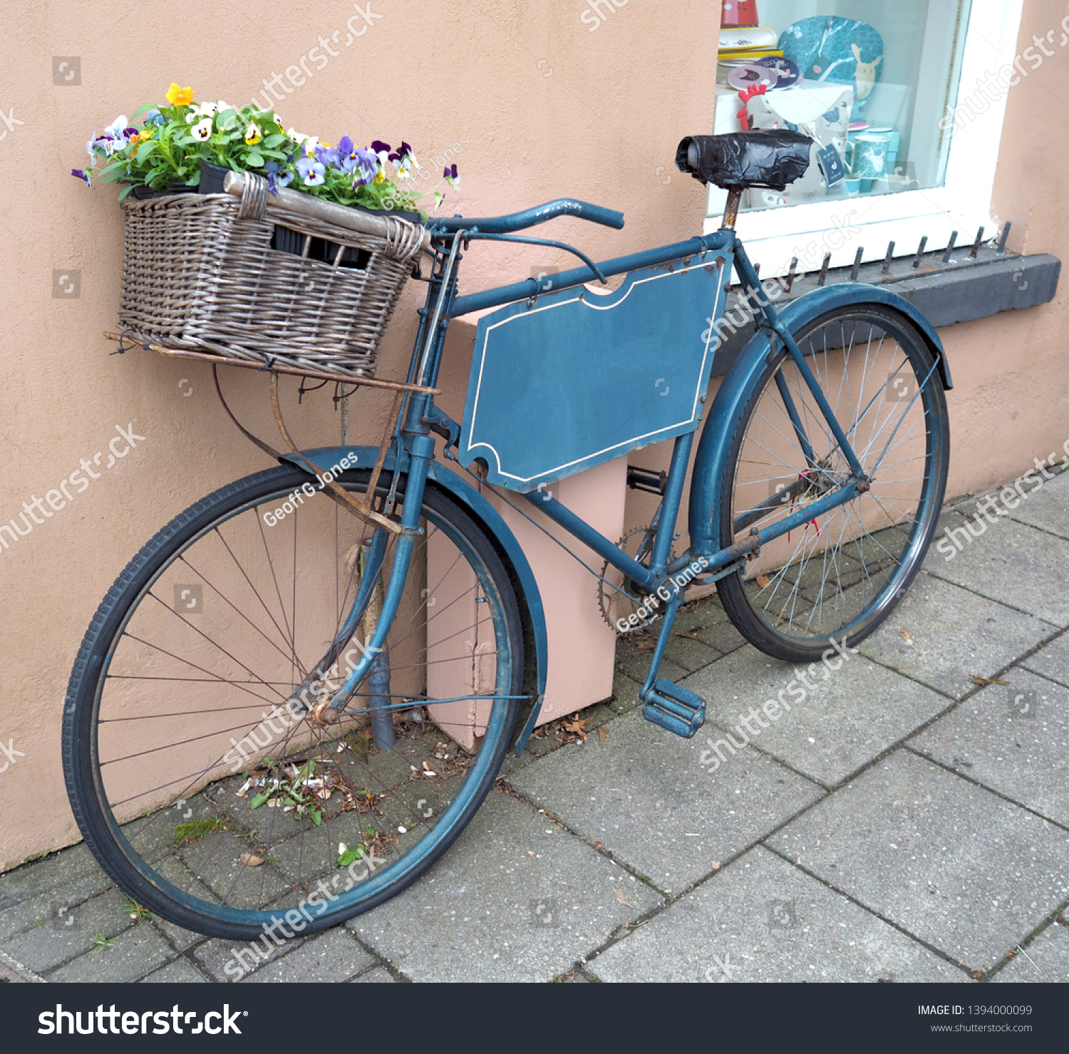 old fashioned bike with basket