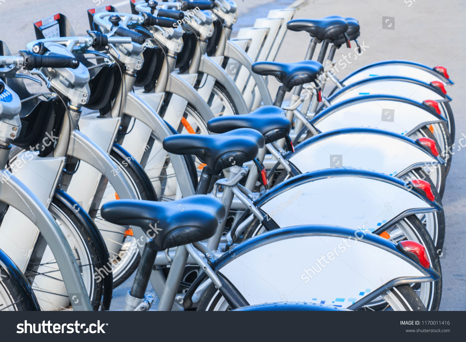 blue electric bike rental service