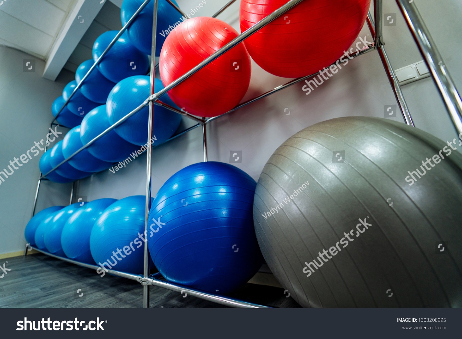 big blue exercise ball