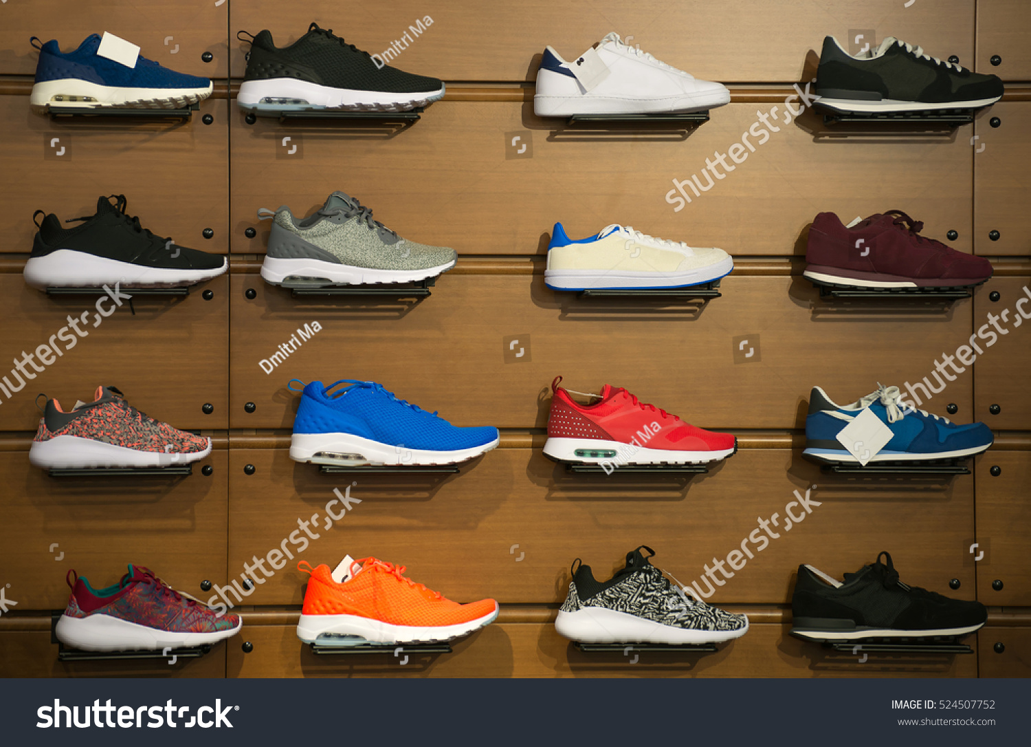 Big Collection Of Different Sport Shoes. Stock Photo 524507752 ...