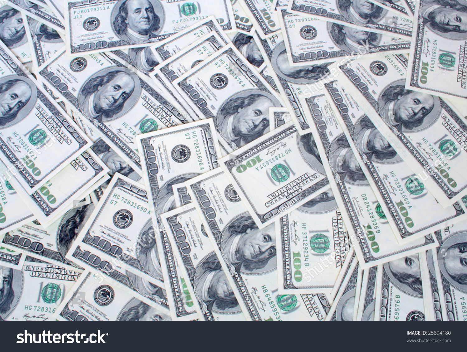 Big Pile Money Stack American Dollars Stock Photo 25894180 - Shutterstock