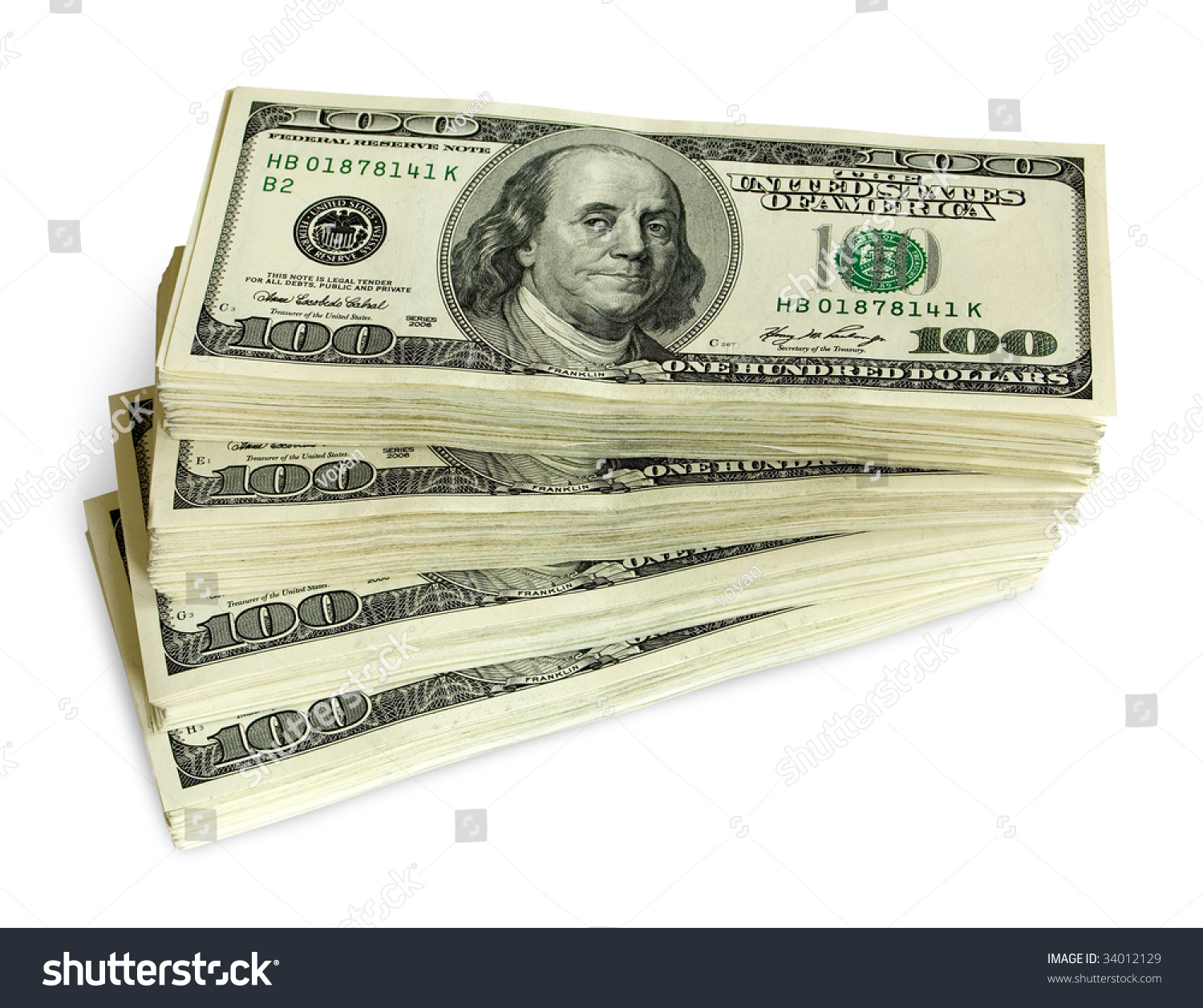 Big Pile Money Stack American Dollars Stock Photo 34012129 - Shutterstock