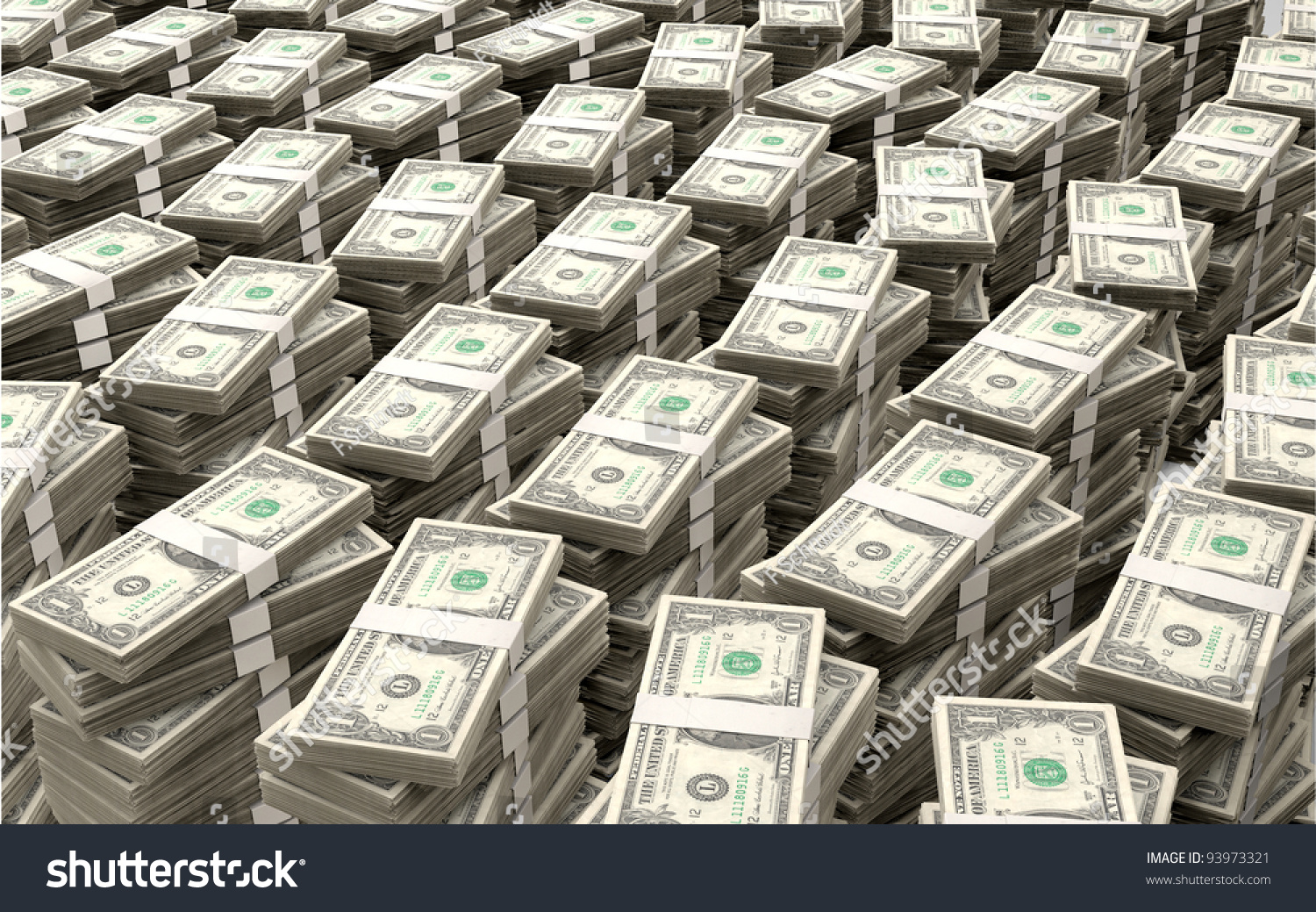 Big Stack Of Money Stock Photo 93973321 : Shutterstock