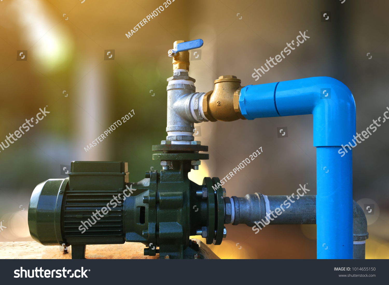 Big Water Pump Motor Used Tap Stock Photo Edit Now 1014655150