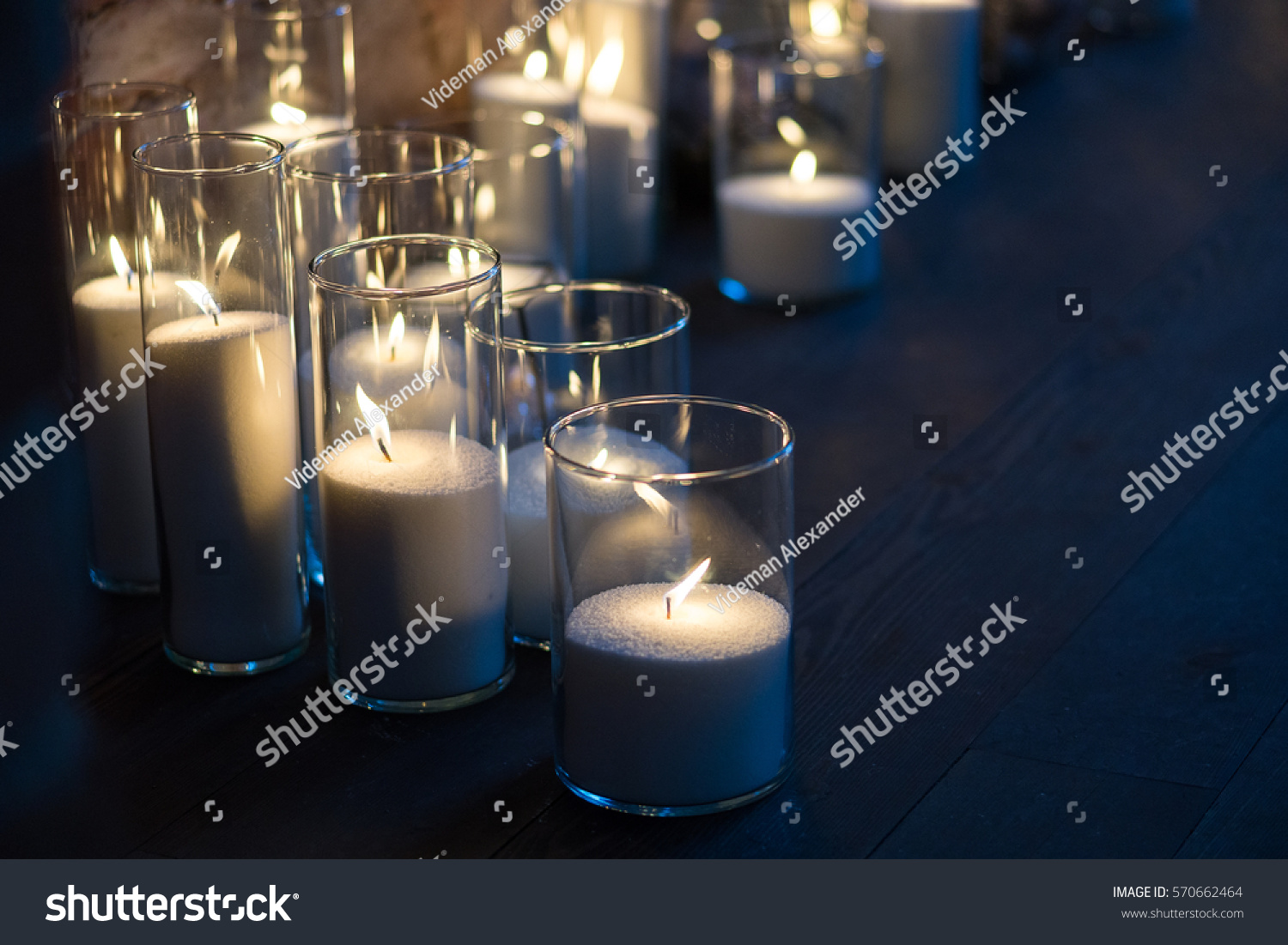 Big White Bulk Candles Standing On Stock Photo Edit Now 570662464