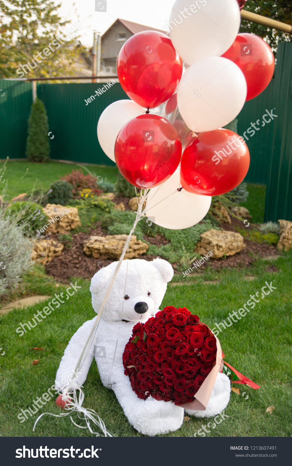 teddy bear balloon bouquet