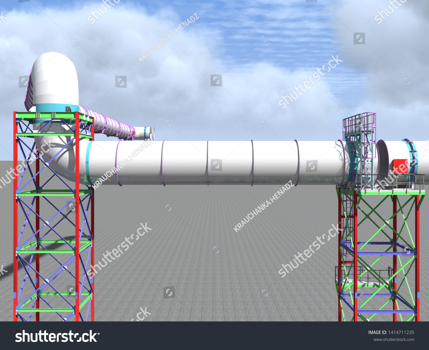 Bim Model Engineering Project Construction Stream Stock Illustration ...