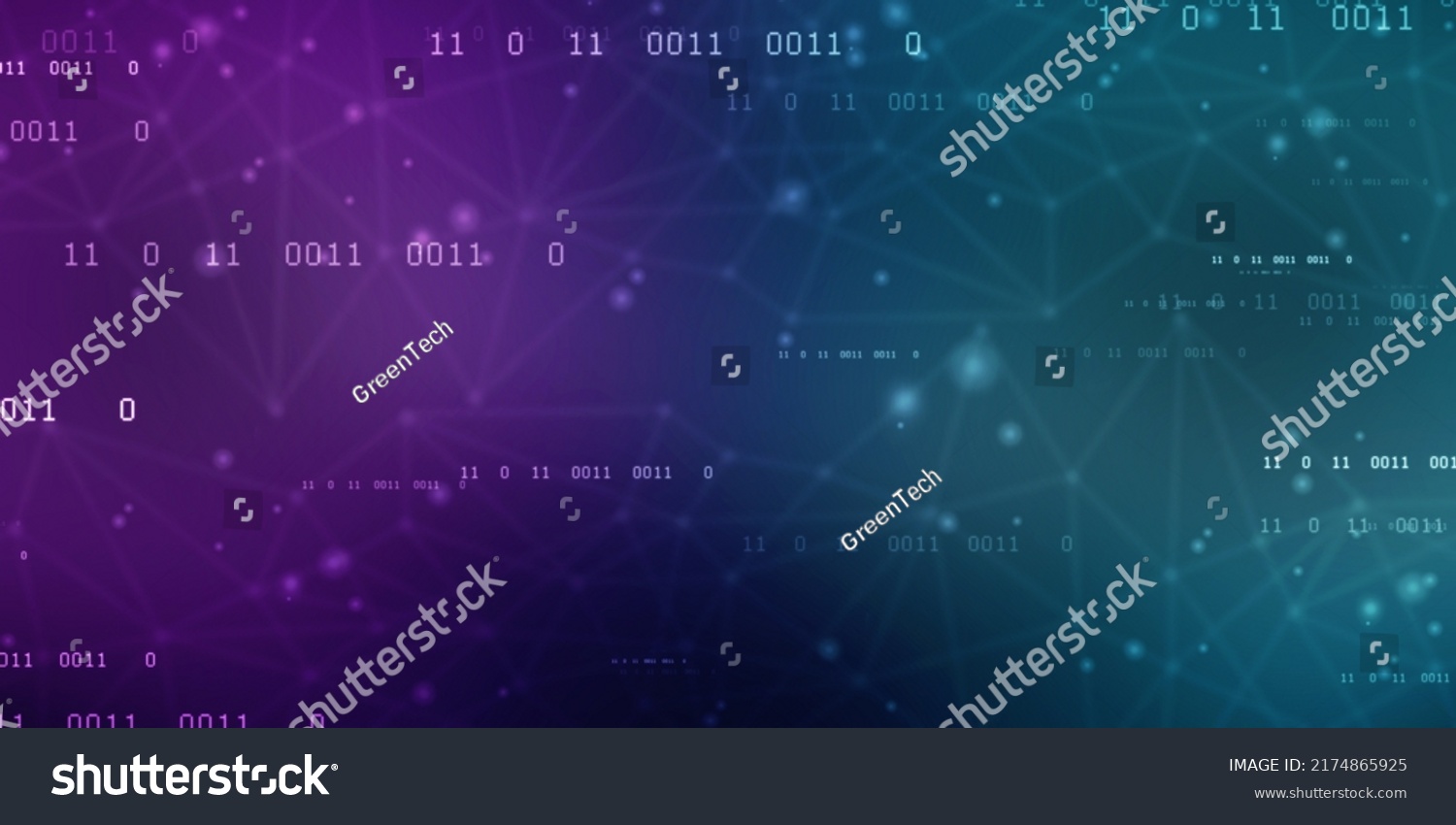 Binary Code Background Digital Abstract Technology Stock Illustration ...