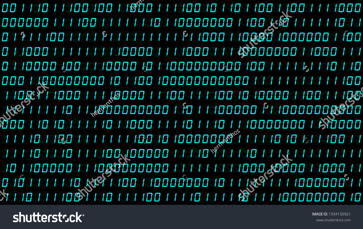Binary Code Hex Code Digital Modern Stock Illustration 1934150561 ...