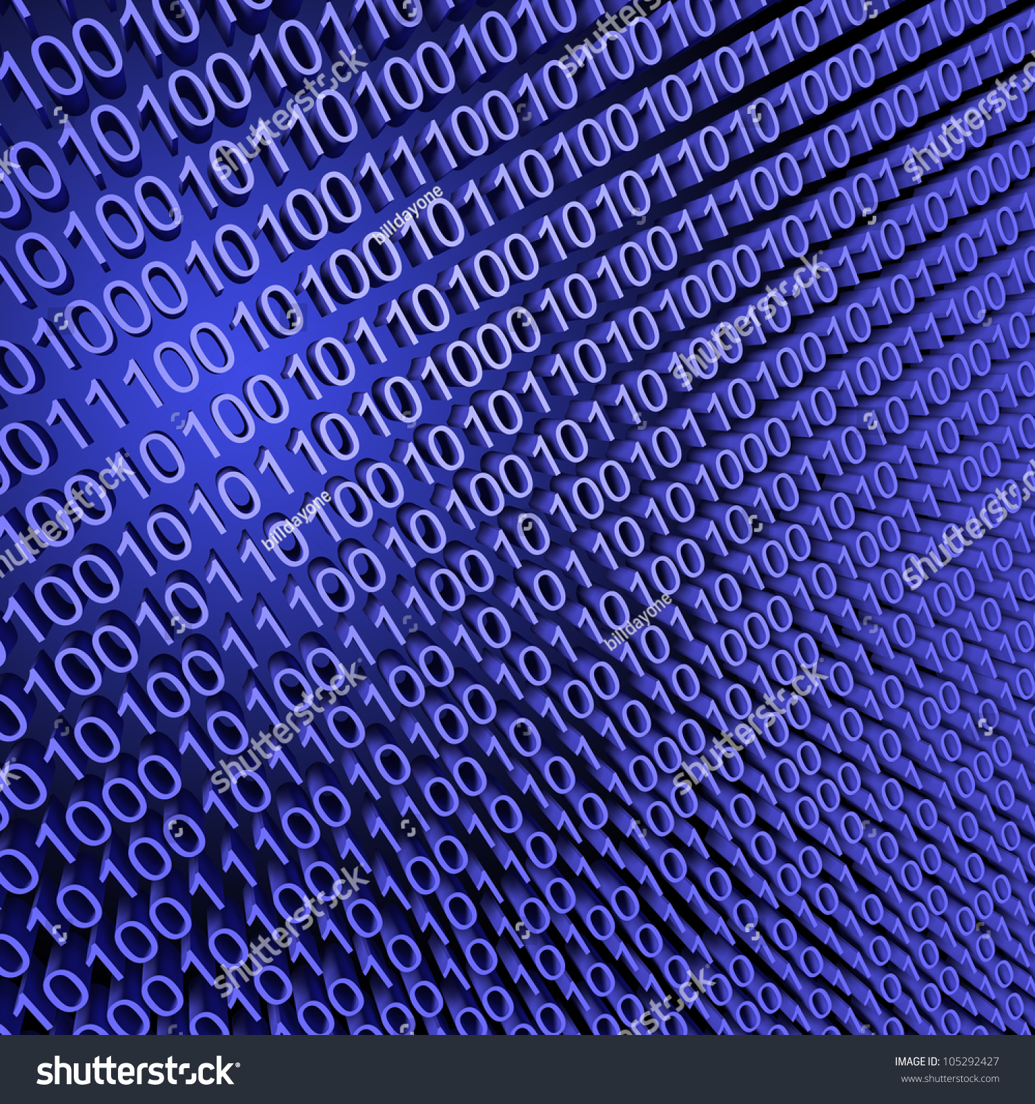 Binary Code Zeros And Ones Creating Background Stock Photo 105292427 ...