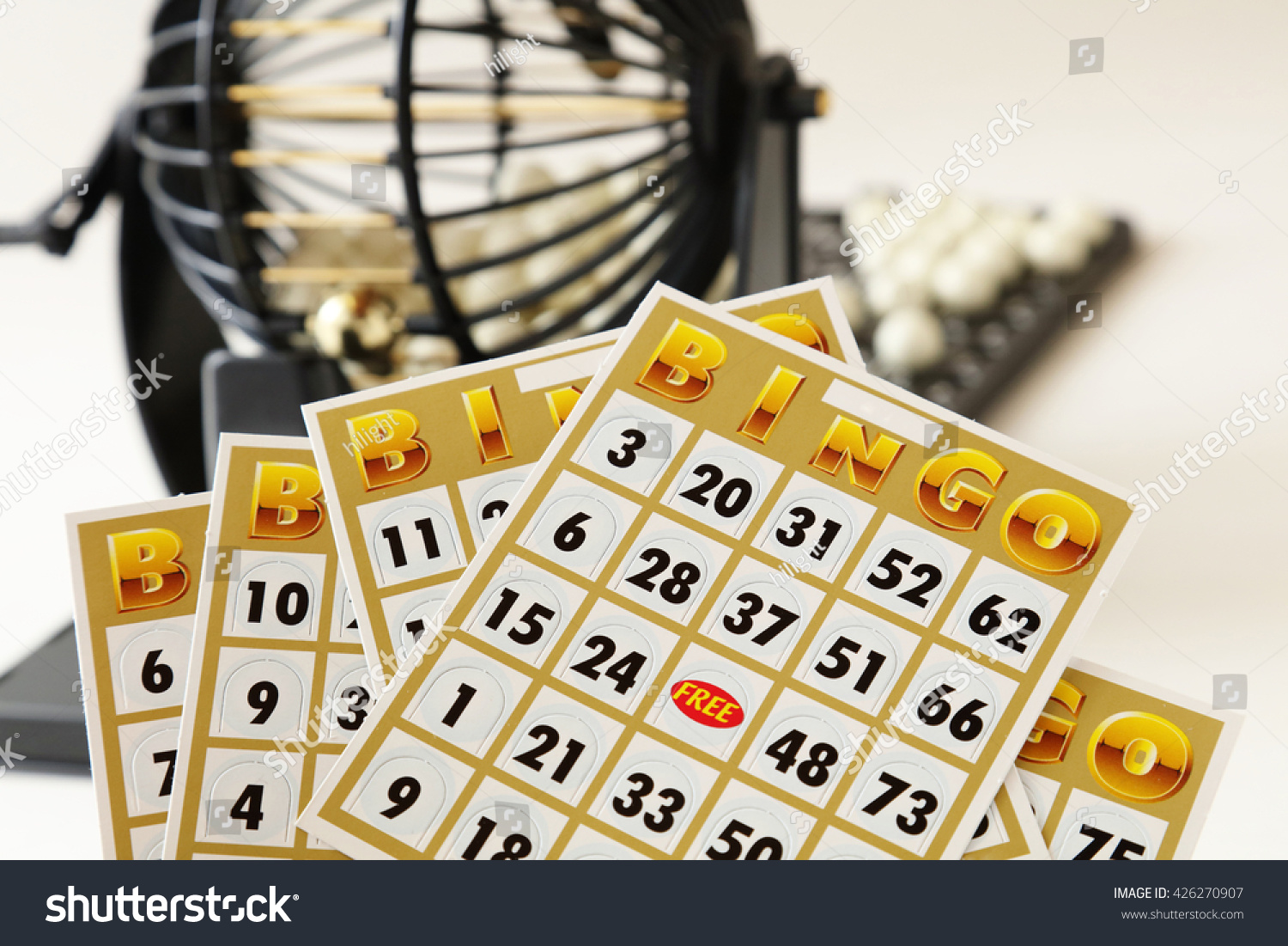 Bingo Game Cage On White Background Stock Photo (Edit Now) 426270907