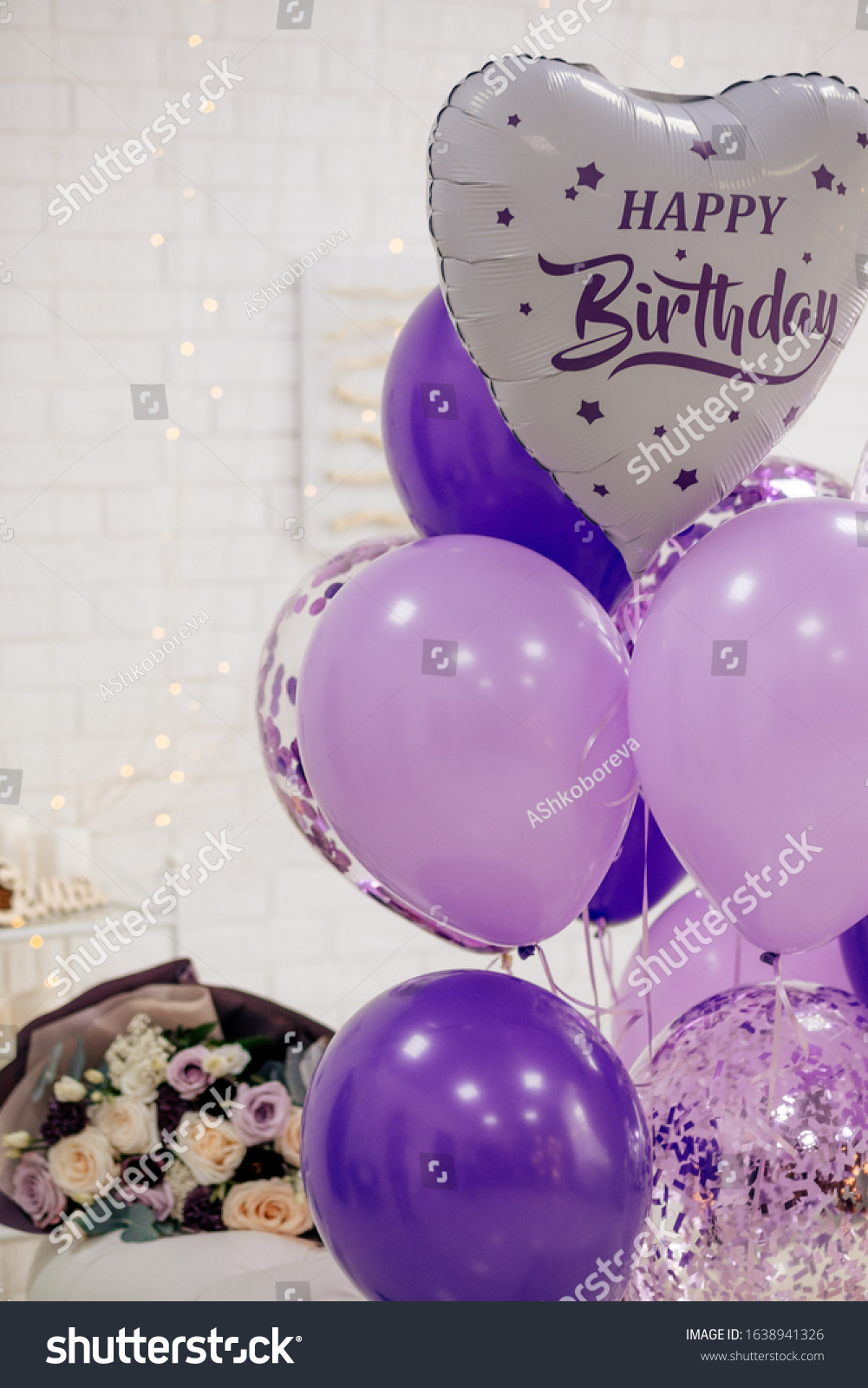 Happy Birthday Balloons And Flowers Images 8,312 Birthday Balloon Bouquet Images, Stock Photos & Vectors | Shutterstock