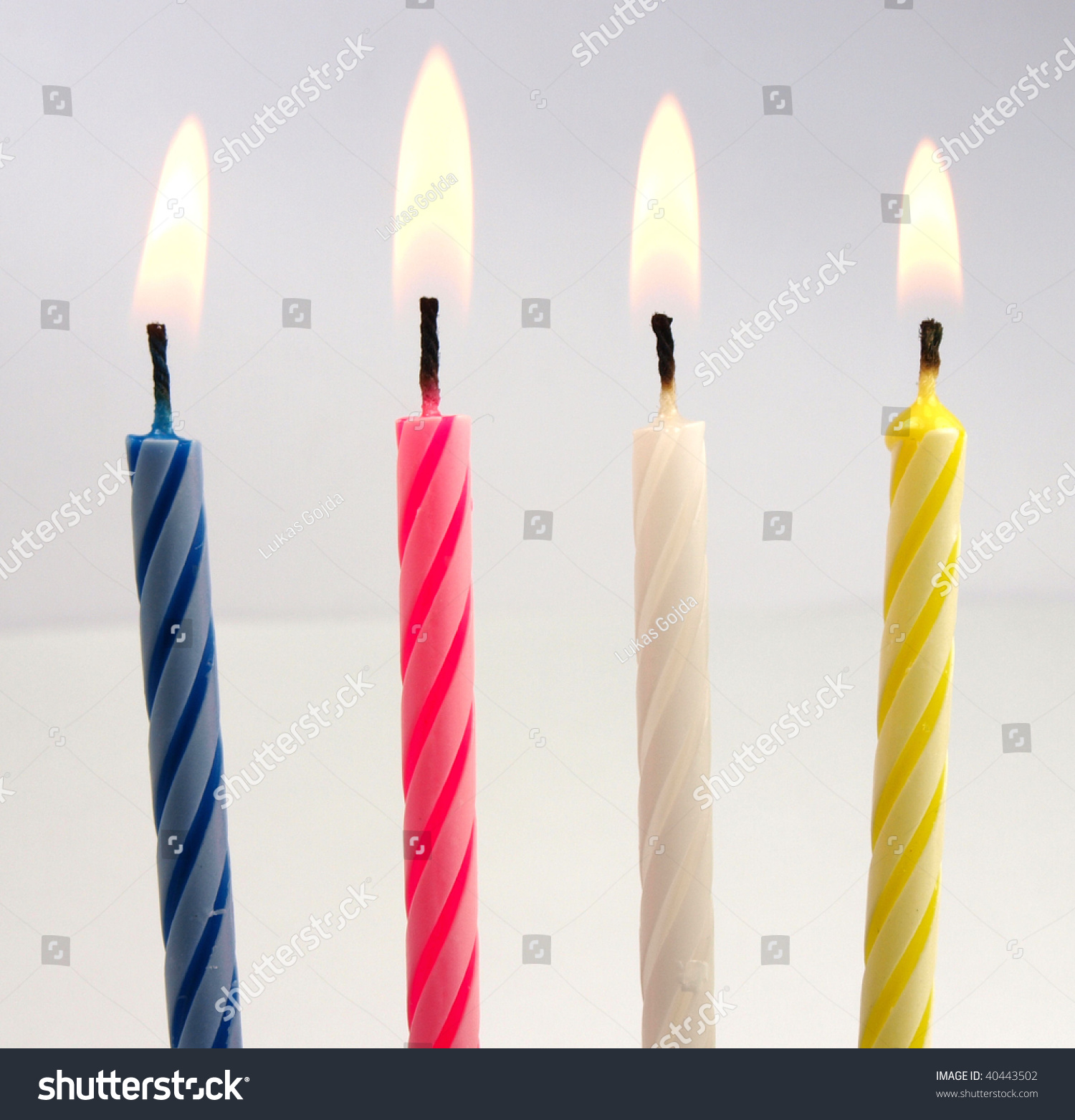 Birthday Candles Stock Photo 40443502 : Shutterstock