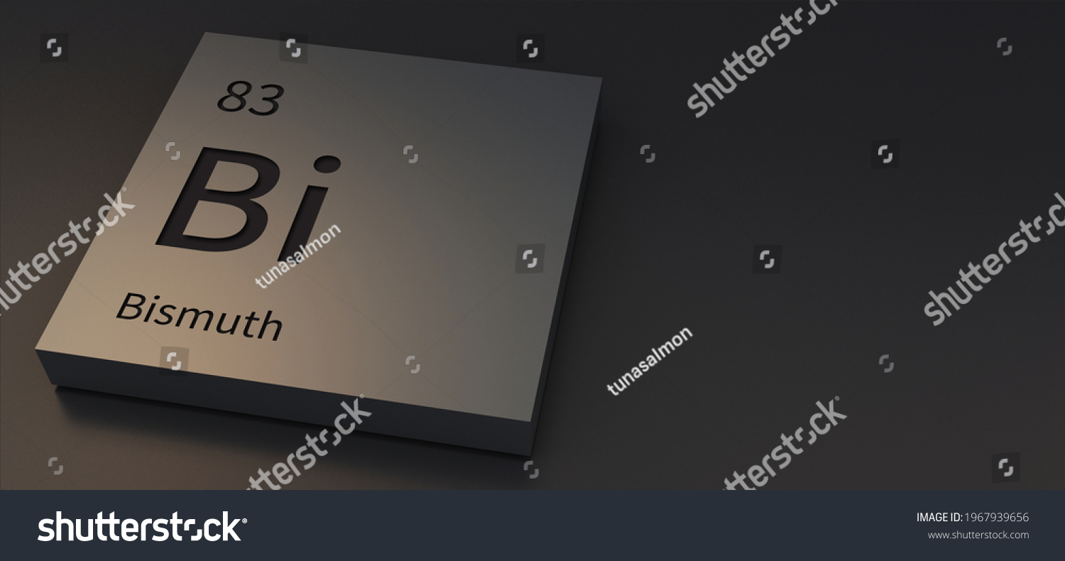 Bismuthelements On Periodic Table 3d Illustration Stock Illustration 1967939656 Shutterstock 1578