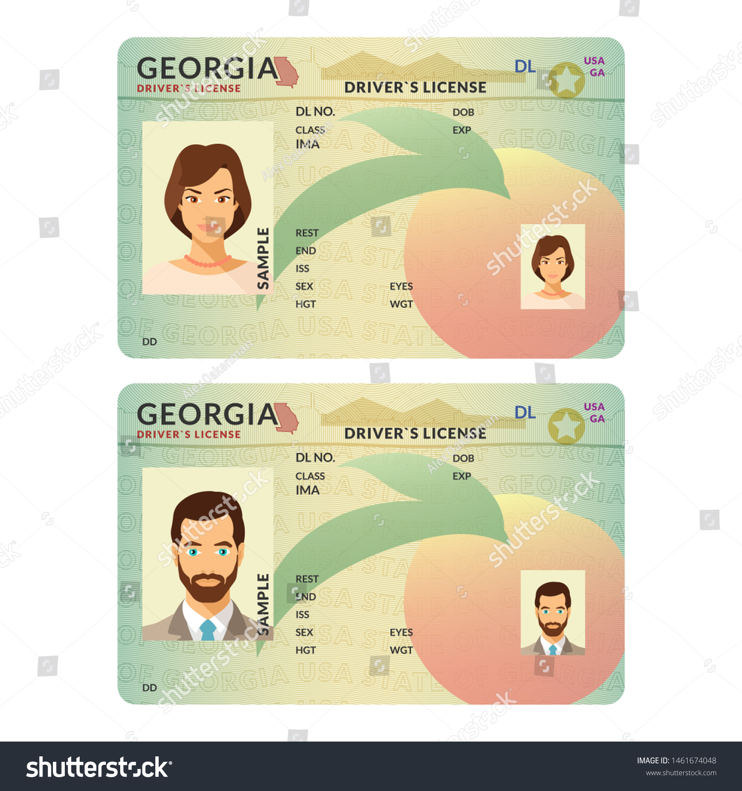 Bitmap Template Sample Driver License Plastic Stock Illustration Pertaining To Blank Drivers License Template