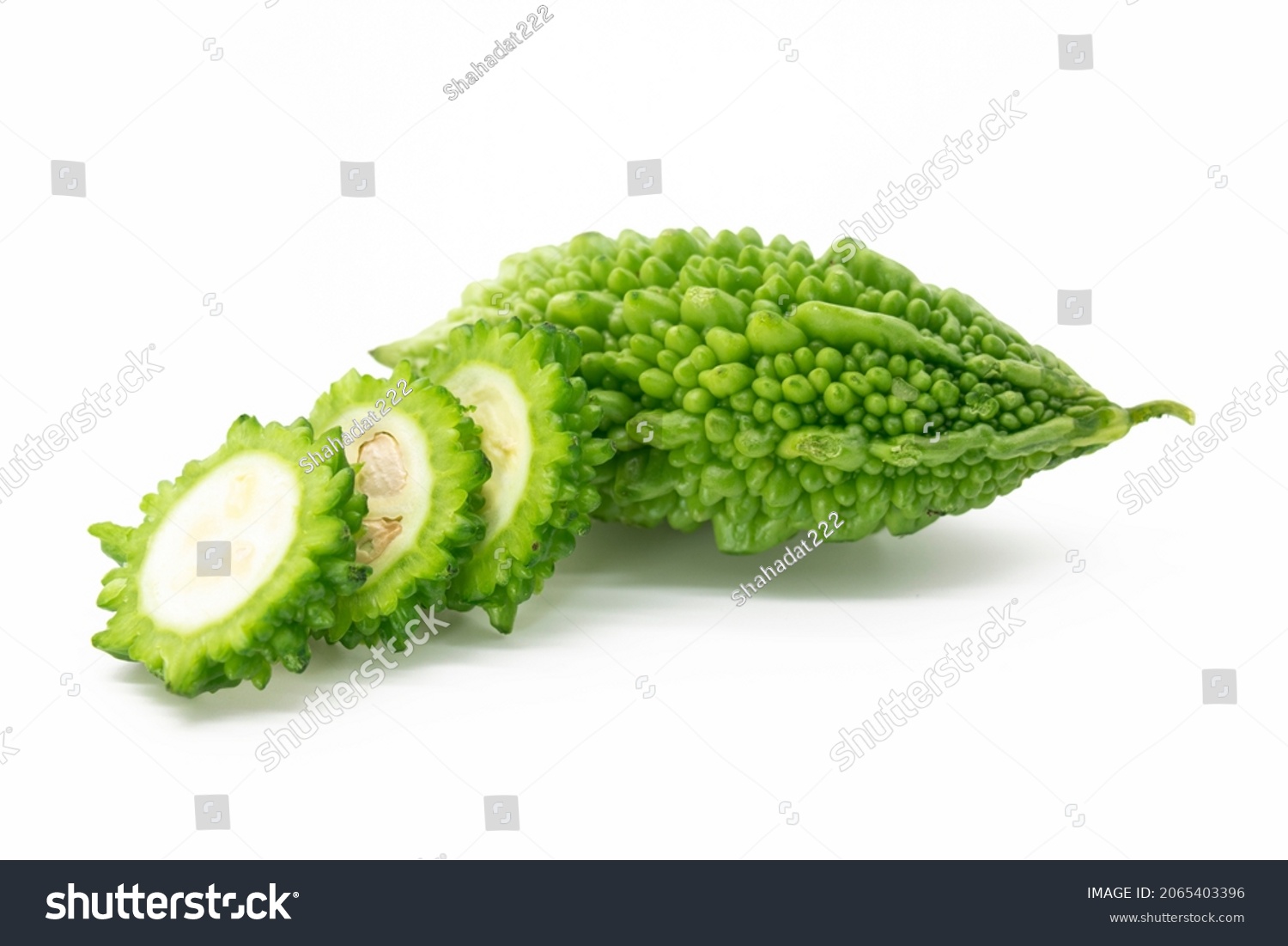 Bitter Melon Bitter Gourd Isolated On Stock Photo (Edit Now) 2065403396