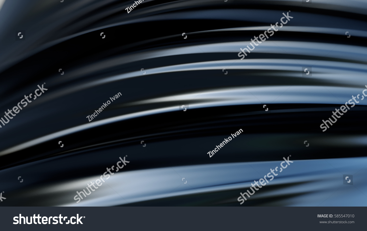 Black Abstract Background 3d Render Stock Illustration 585547010
