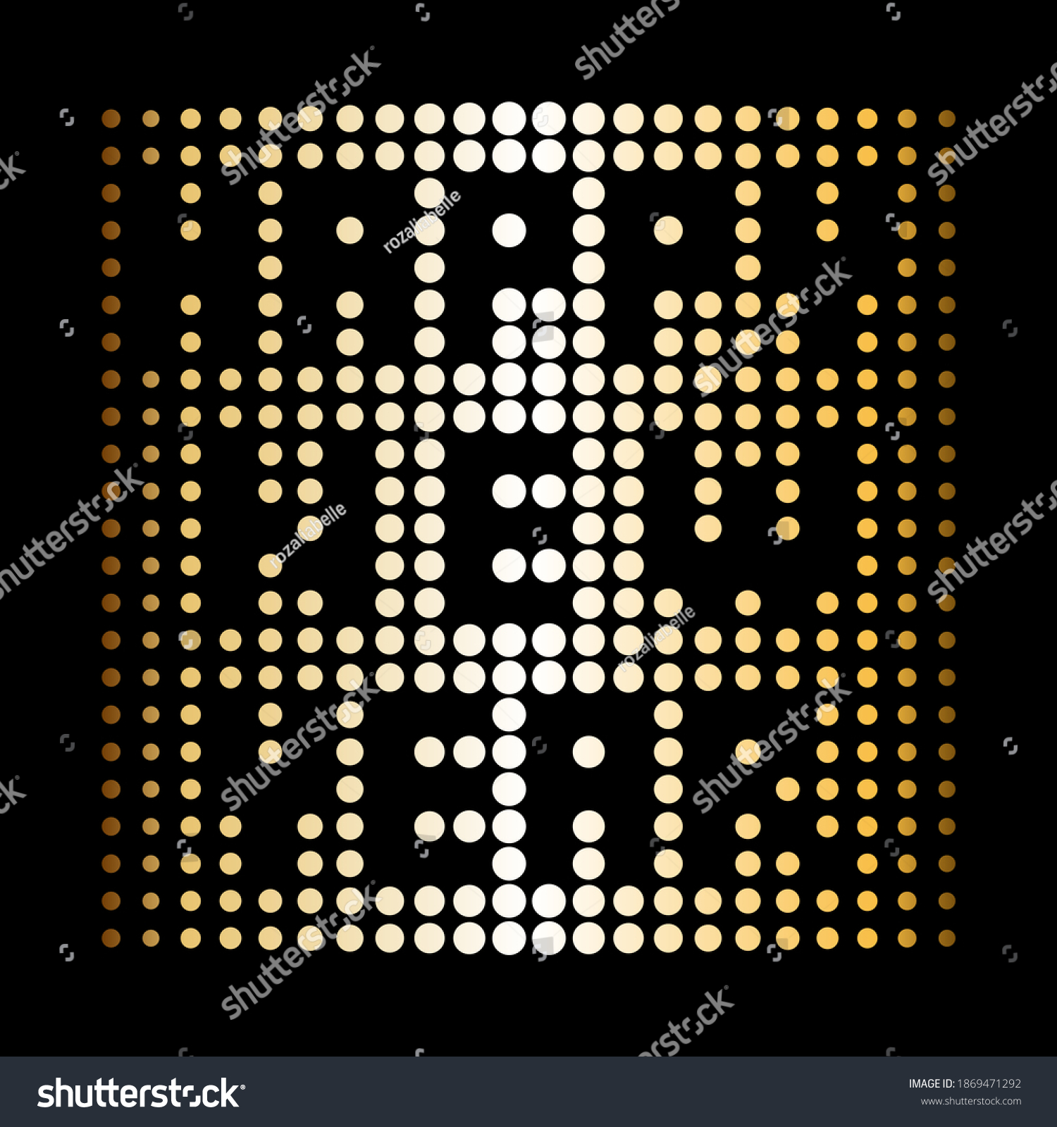 Black Gold Background Happy New Year Stock Illustration 1869471292