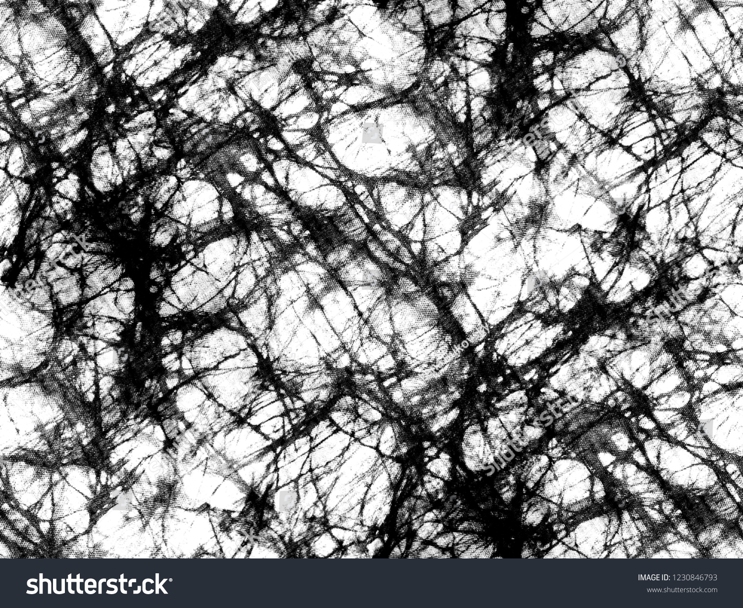 Black White Batik Fabric Seamless Texture Stock Illustration 1230846793 ...