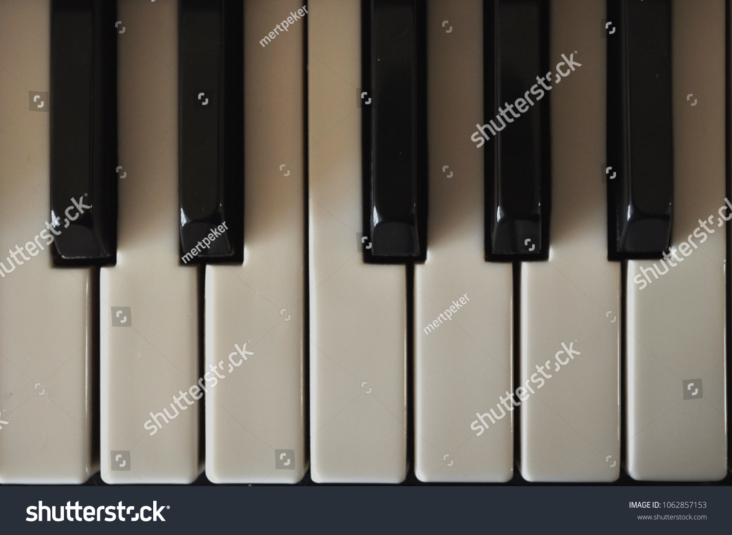 Black White Ivory Piano Keys Closeup Stock Photo 1062857153 | Shutterstock