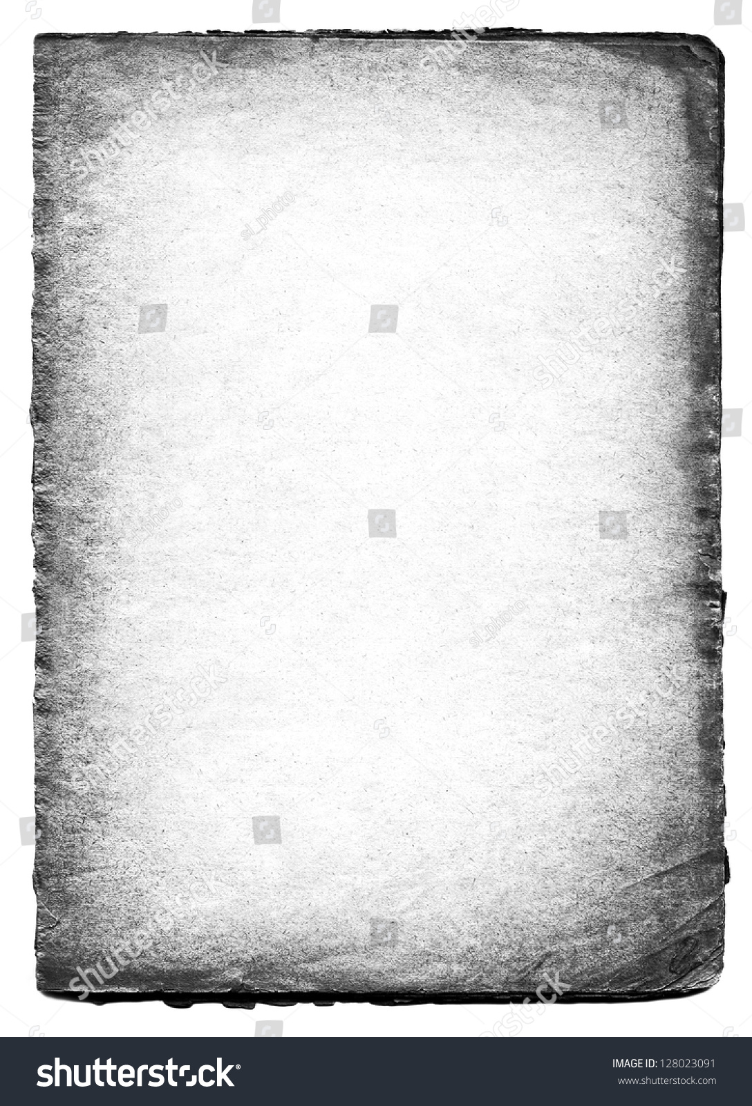 Black White Old Paper Background Stock Photo Edit Now 128023091