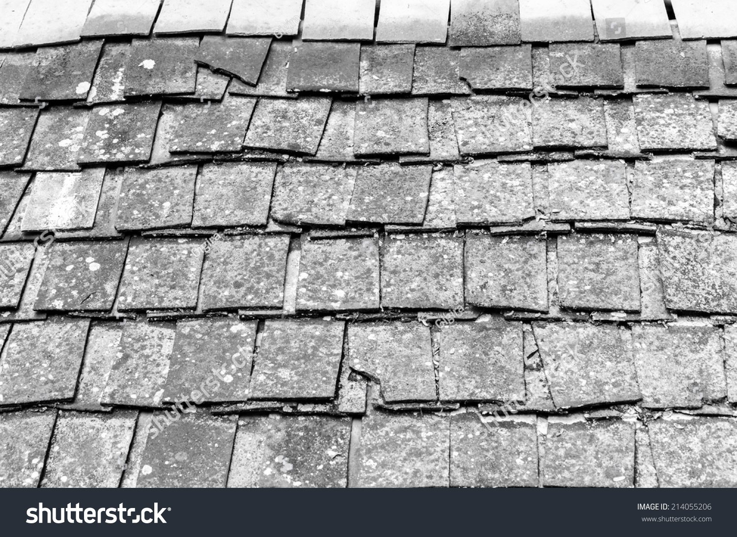 Black And White Roof Top Stock Photo 214055206 : Shutterstock