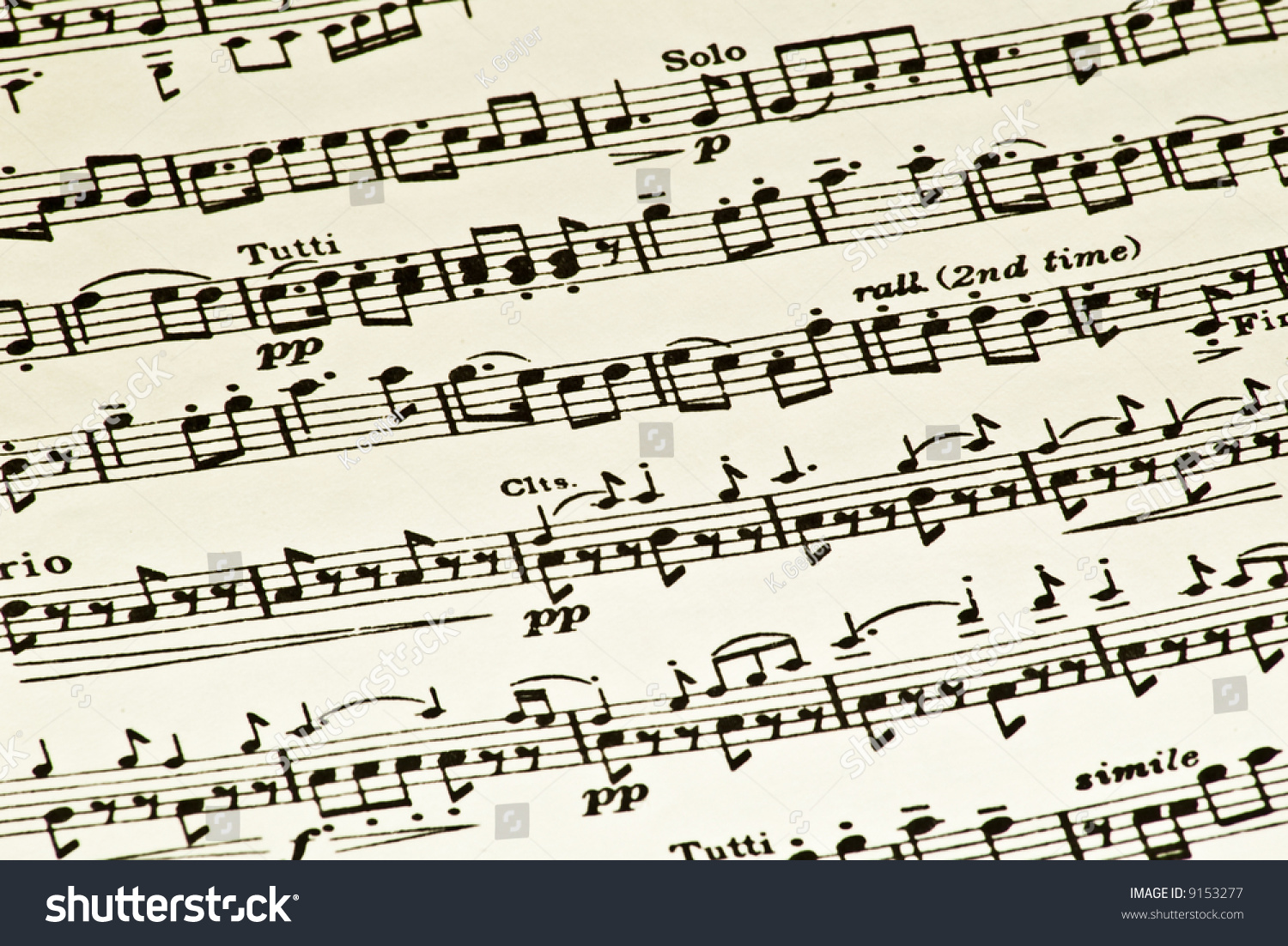 Black White Sheet Music Background Stock Photo Edit Now 9153277