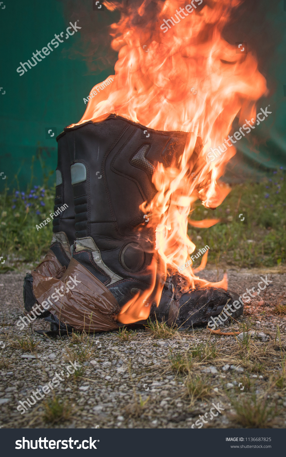 boots on fire