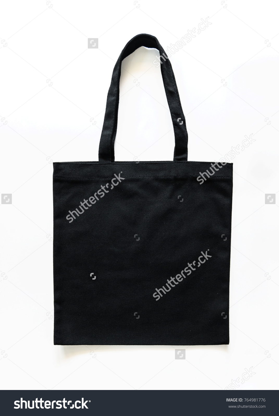 Black Canvas Tote Bag Mockup Fabric Stock Photo 764981776 ...