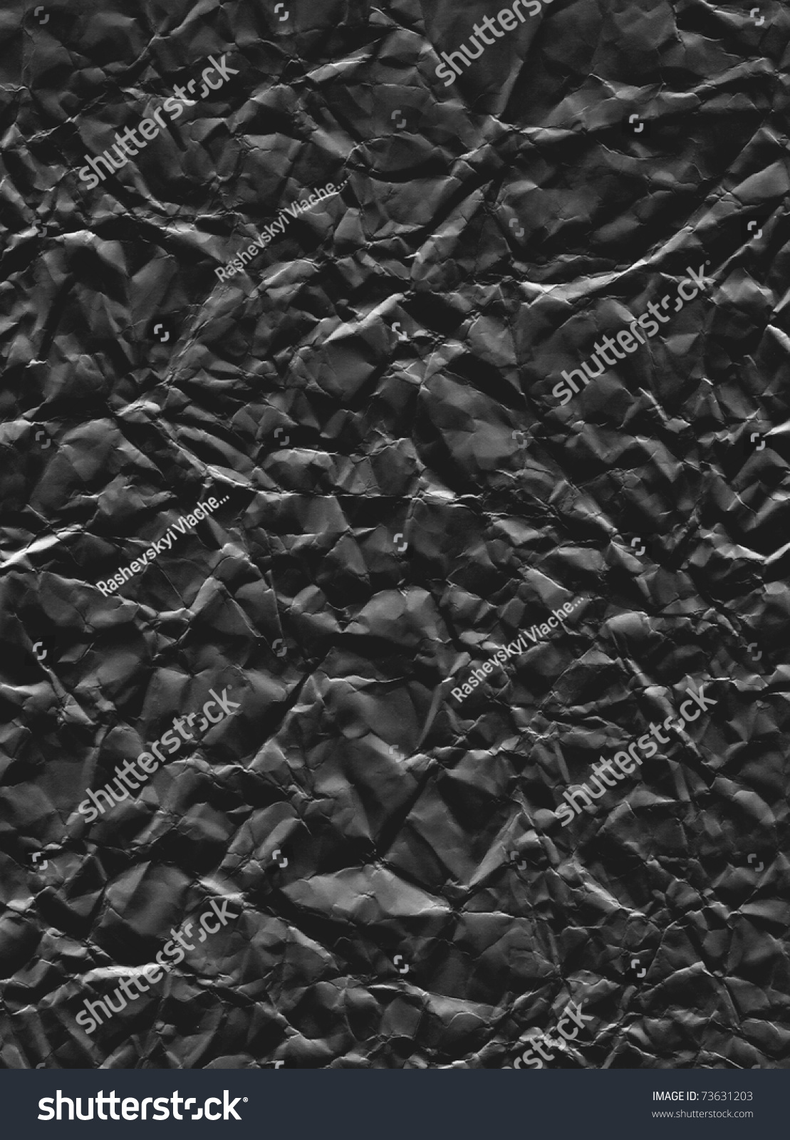 Black Crumpled Paper Background Stock Photo 73631203 - Shutterstock