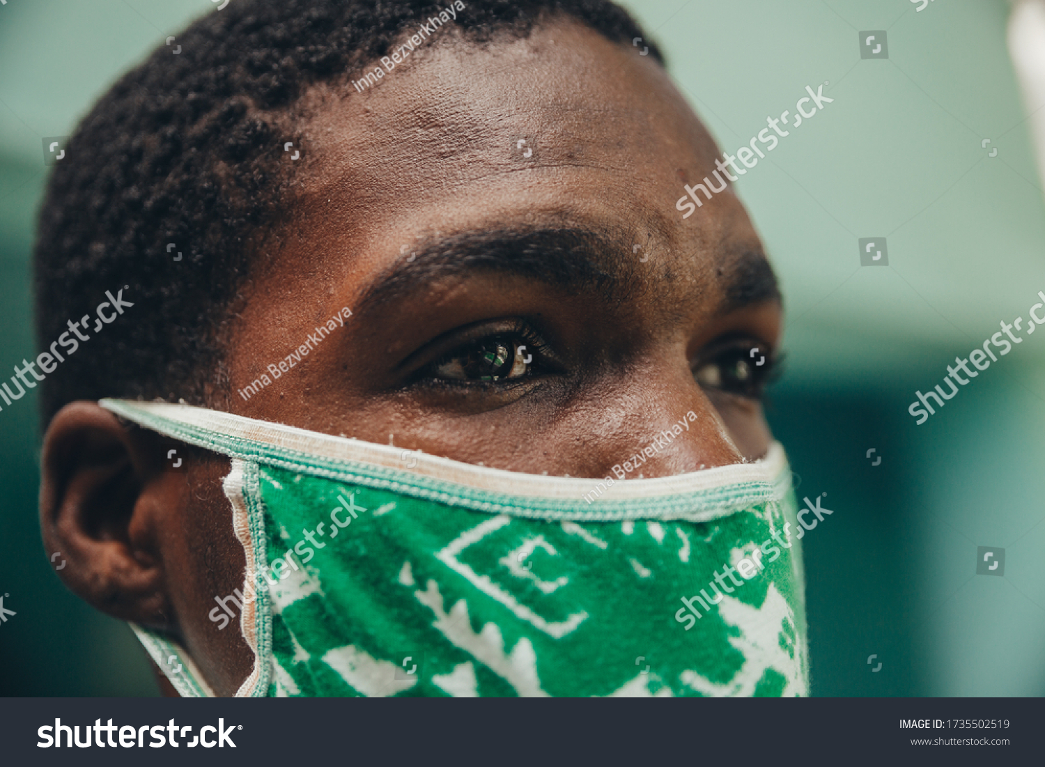 Black Guy Mask Viruses Stock Photo 1735502519 | Shutterstock